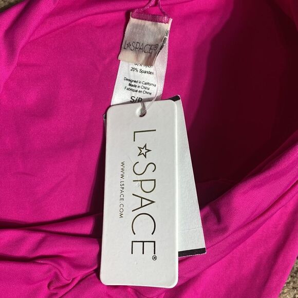 L space Nancy lee bikini bottom new bougainvillea + top not new - Picture 8 of 10